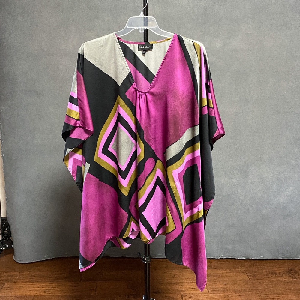 🍂🍃🍁 Bundle sale eligible! Lane Bryant Scarf Poncho Tunic 22/24 Purple